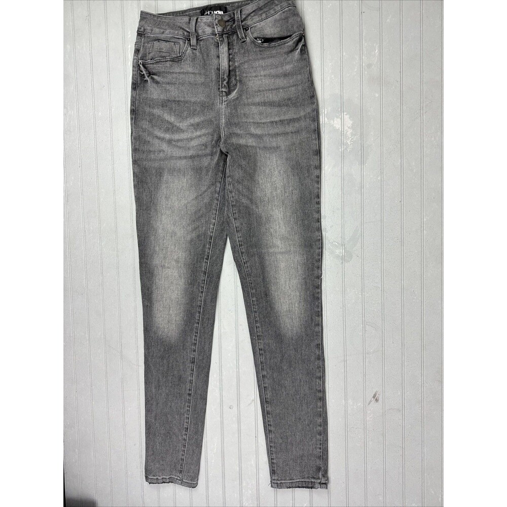 Fashion Nova Size 5 Womens Jeans High Rise Skinny Charcoal Gray Stretch